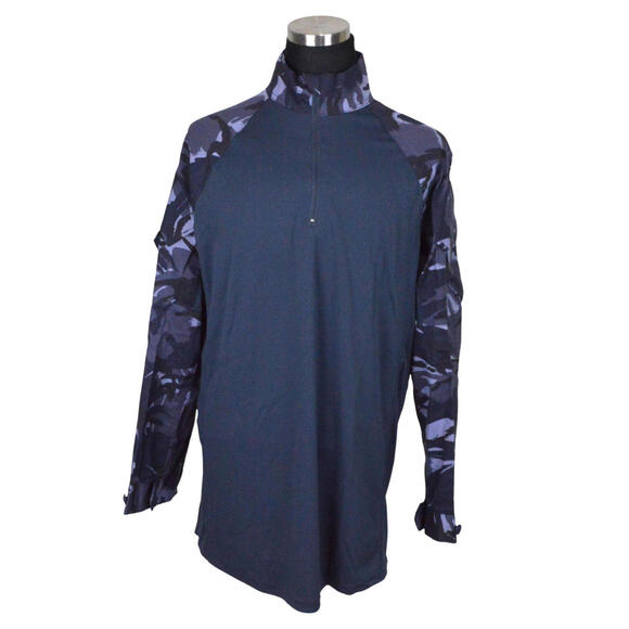 NEW British Army OPFOR Under Armour Shirt UBACS 190/110 2XL Blue Camo Night Rare
